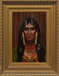 SZCZYGIELSKI Max Franz 1886,"Schoschone Indianerin Amerika",1926,Schloss DE 2021-05-08