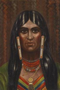 SZCZYGIELSKI Max Franz 1886,Shoshone Indian, America,1926,Palais Dorotheum AT 2013-09-17