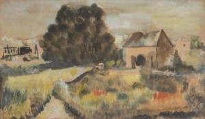 SZCZYRBULA Marian 1899-1942,Landscape with a train,1932,Desa Unicum PL 2018-07-05