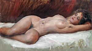 SZEGVARY Karoly 1920-2002,Nude,Nagyhazi galeria HU 2017-12-05