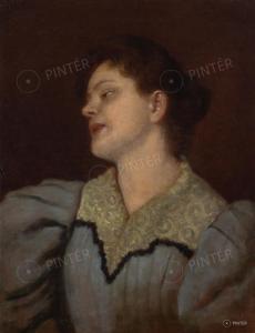 SZEKELY VON ADAMOS Bertalan 1835-1910,Portrait Of A Woman,Pinter HU 2024-01-28