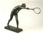 SZENTGYORGYI istvan 1881-1938,A female nude tennis player,Gorringes GB 2009-05-14