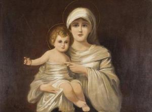 SZENTIVANYI Lajos 1909-1973,Madonna col Bambino,Babuino IT 2013-09-24