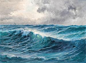 SZENTMIKLOSSY Zoltan 1878-1916,Stormy sea,Nagyhazi galeria HU 2019-05-28