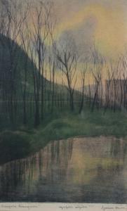 SZIKLAY Bela 1878-1949,Forest and River,Raffan Kelaher & Thomas AU 2019-05-04