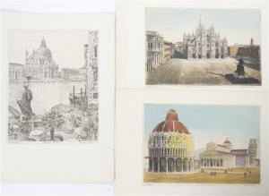 SZIKLAY Bela 1878-1949,Venice and Pisa,Hindman US 2014-06-04