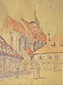 SZILAGYI Piroska 1889-1931,Biserica Neagră - Brașov,GoldArt RO 2016-11-16