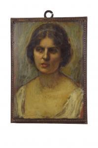 SZOLDATICZ Giorgio 1873-1955,Ritratto della moglie,Dams Casa d'Aste IT 2023-10-18