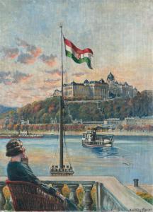 szollosy aladar 1879,View of the Buda castle,Nagyhazi galeria HU 2015-12-16