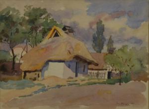 SZONTAGH Tibor 1873-1930,End of the Village,Pinter HU 2022-01-16