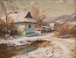 SZONTAGH Tibor 1873-1930,Landscape from Predeal,Artmark RO 2023-09-20