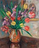 SZTEHLO Istvan 1900-1900,Színes tulipánok,1957,Nagyhazi galeria HU 2013-10-10
