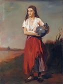 SZULE Peter 1886-1944,Girl with jar,Nagyhazi galeria HU 2018-05-28