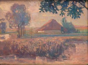 SZYGELL Stanislaw 1881-1941,Landscape at sunset,Desa Unicum PL 2021-04-20