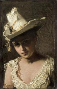 SZYNDLER Pantaleon 1846-1905,PORTRAIT OF A YOUNG GIRL,Agra-Art PL 2020-03-22