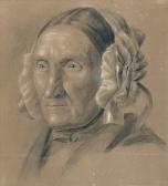 TÖRMER Benno Friedrich 1804-1859,Brustbild einer älteren Dame mit Biedermeierh,1859,Winterberg Arno 2017-05-13