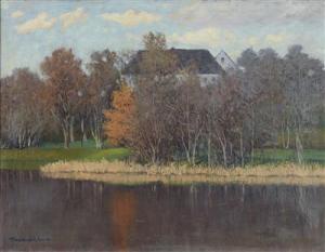 TÜRK Rudolf 1893-1944,Herbstliche Flusslandschaft,1922,Palais Dorotheum AT 2012-05-31