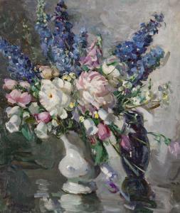 T BRADSHAW EVA 1871-1938,Summer Flowers,Walker's CA 2017-06-07