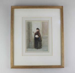 TAANMAN Jacob 1836-1923,woman at a doorway,1871,Henry Adams GB 2023-06-22