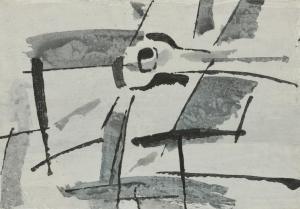 TABAKOV Ivan 1901-1977,Composition abstraite sur fond gris,Baron Ribeyre & Associés FR 2016-06-17