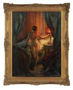 TABARY Emile 1857-1927,Dans Le Boudoir,1924,New Orleans Auction US 2018-03-17