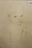 TABAUD Jean Gilbert 1914-1996,portrait of a child,Lawrences of Bletchingley GB 2020-09-08