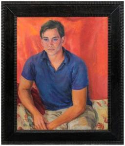 TABAUD Jean Gilbert 1914-1996,Portrait of a Young Man,1964,Brunk Auctions US 2010-07-10
