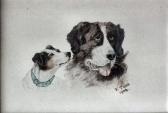 TABB V,Study of dogs heads,1904,Canterbury Auction GB 2011-07-12