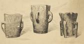TABER Isaac Walton 1860-1933,Old Drinking Vessels of Wood,Eldred's US 2007-10-31