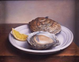 TABER Lincoln 1941-1989,Oyster with lemon,Bellmans Fine Art Auctioneers GB 2022-05-10