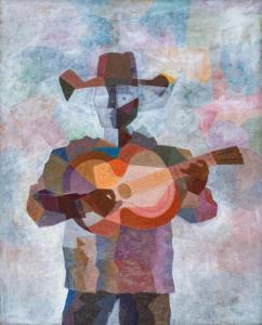 TABUENA Romeo V. 1921-2015,Guitar Player,1998,Leon Gallery PH 2024-03-09