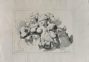 TADOLINI Luigi 1758-1823,Studi di teste maschiili e femminili,Bertolami Fine Arts IT 2021-04-29