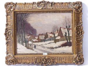 TAELEMANS Jean François 1851-1931,Paysage d\’hiver,VanDerKindere BE 2021-10-26
