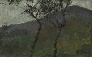 TAFURI Raffaele 1857-1929,Paesaggio con alberi,Meeting Art IT 2015-10-18