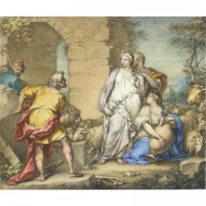 Tagliafichi SANTINO 1765-1829,THE MEETING OF JACOB AND RACHEL AT THE WELL,Sotheby's GB 2006-07-05