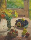 TAGNARD Louise 1879-1970,Nature morte aux fruits et bouquet de fleurs,Sadde FR 2019-04-25
