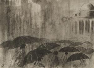 TAGORE Gaganendranath 1867-1938,The Rain in Calcutta,1925,Christie's GB 2023-09-20