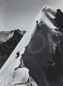 TAIRRAZ Pierre 1933-2000,Vue de montagne avec deux alpinistes,1930,Art Valorem FR 2018-05-28