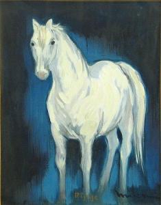 TAKAHIKO Mikami 1916,Rifage (White horse),Bonhams GB 2011-05-23