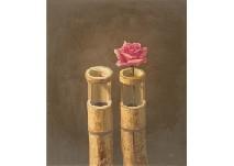 TAKAMATSU Hidekazu,Bamboo and Rose,1997,Mainichi Auction JP 2018-01-13