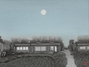 TAKAYAMA Tatsuo 1912,moon,Mainichi Auction JP 2023-12-20