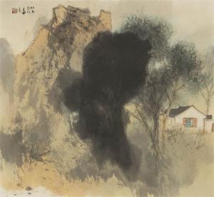 TAKEUCHI Seiho 1864-1942,Landscape,Mainichi Auction JP 2023-09-07