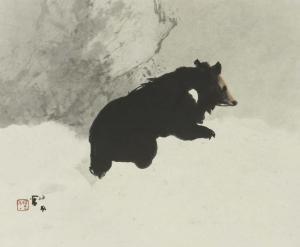 TAKEUCHI Seiho 1864-1942,Snow,Mainichi Auction JP 2022-07-08