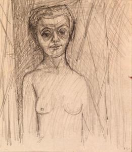 TAL COAT Pierre 1905-1985,Femme nue en buste,AuctionArt - Rémy Le Fur & Associés FR 2018-06-22