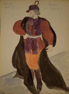 tal'houarn Jacques Gautier 1902-1995,Projets de costume de théâtre,Rossini FR 2016-11-24