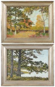 TALCOTT Allen Butler 1867-1908,Pair of Paintings Landscapes,Brunk Auctions US 2019-01-26