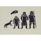 TALIRUNILI Joe 1893-1976,INUIT FAMILY OF A LONG TIME AGO,1975,Waddington's CA 2021-06-10