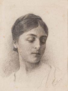 TALLONE Cesare 1853-1919,Ritratto di giovane donna,Finarte IT 2024-03-27