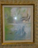 TAM RUBEN 1916-1991,Green Sun,Swann Galleries US 2011-06-23