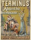 TAMAGNO Francisco 1851-1933,TERMINUS / ABSINTHE BIENFAISANTE,1897,Swann Galleries US 2014-02-25